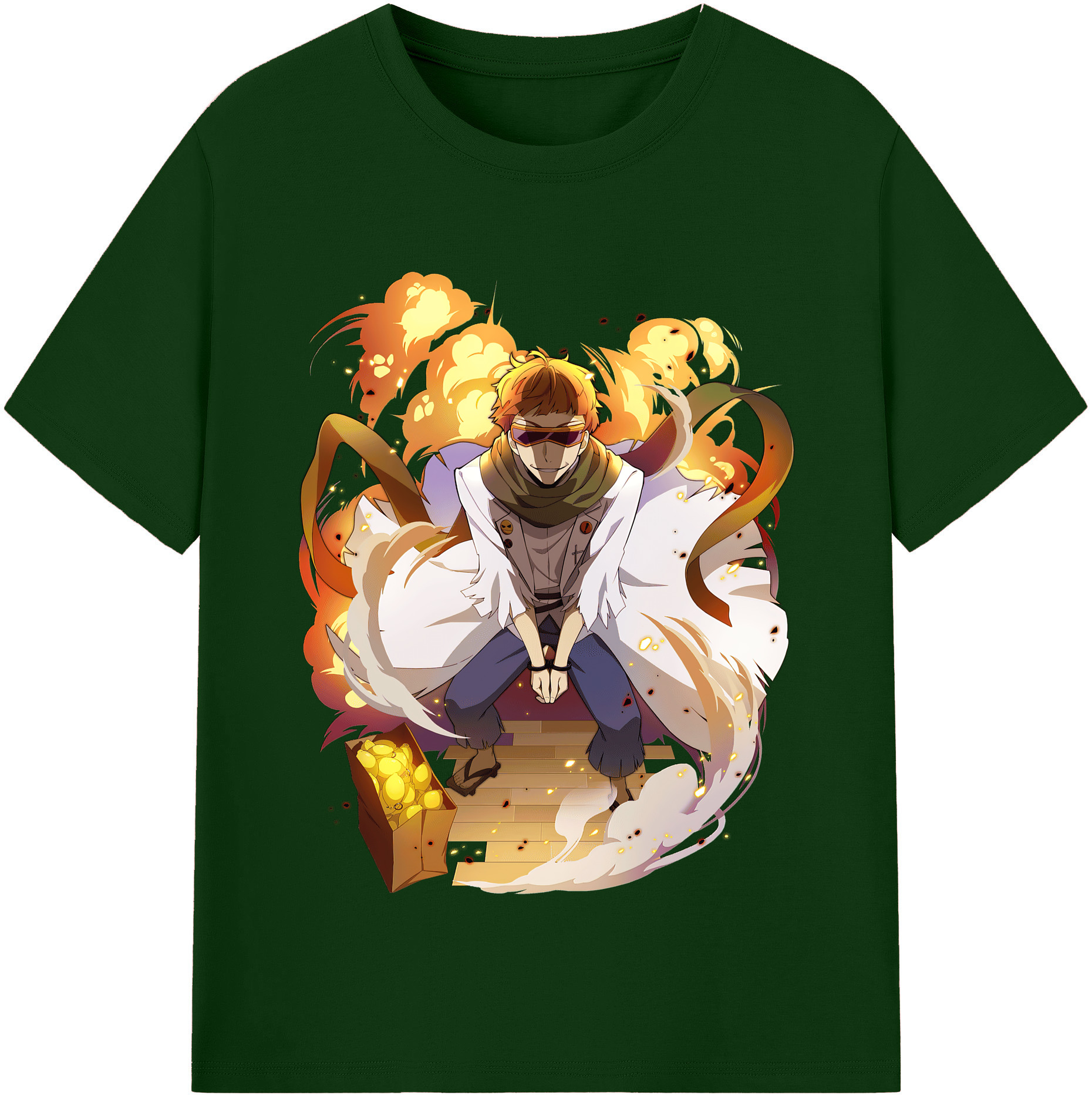 （画像用） 文豪ストレイドッグス Bungo Stray Dogs 綿100％半袖Tシャツ（フロントプリント）
